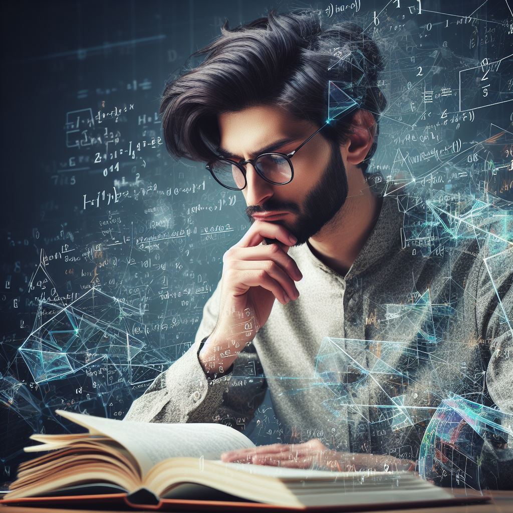 Math Genius - AI Stock Photo