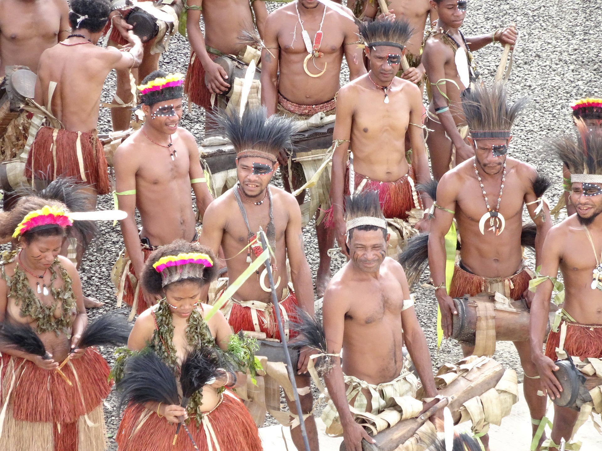 Tribal Natives Stock Photo