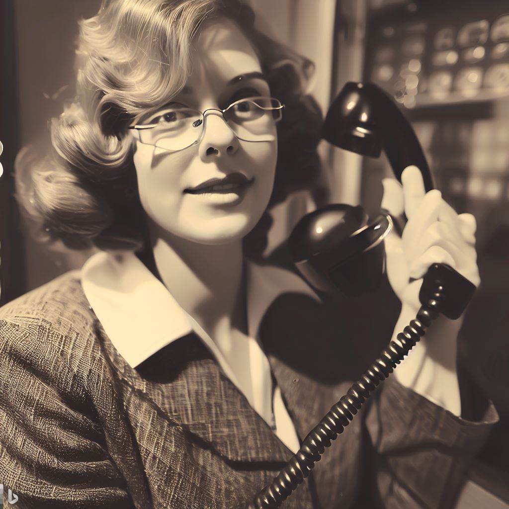 Woman with a phone - AI Stock Photo