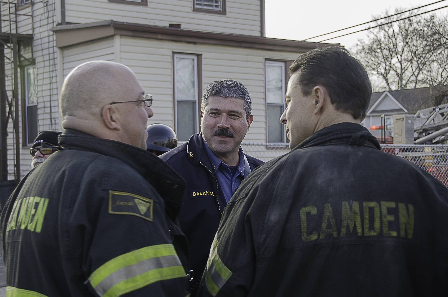 Greg Depetris, Battalion Chief Sam Balakas, Captain Frank Bottalico