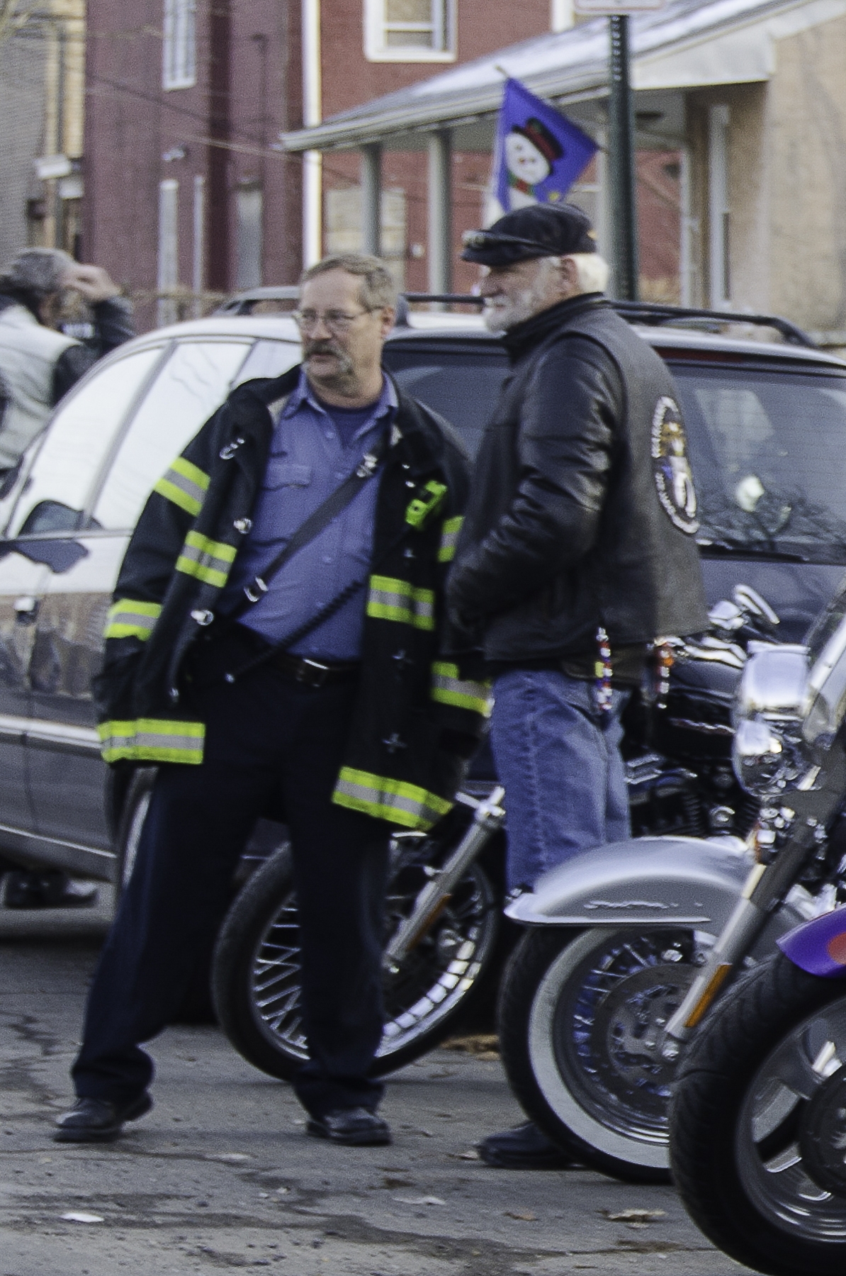 Captain Jay Fayer and Captain James W. Johnston (Retired)