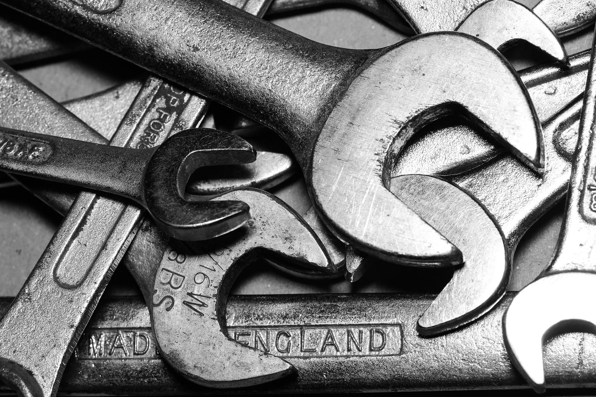 Wrenches stock photo