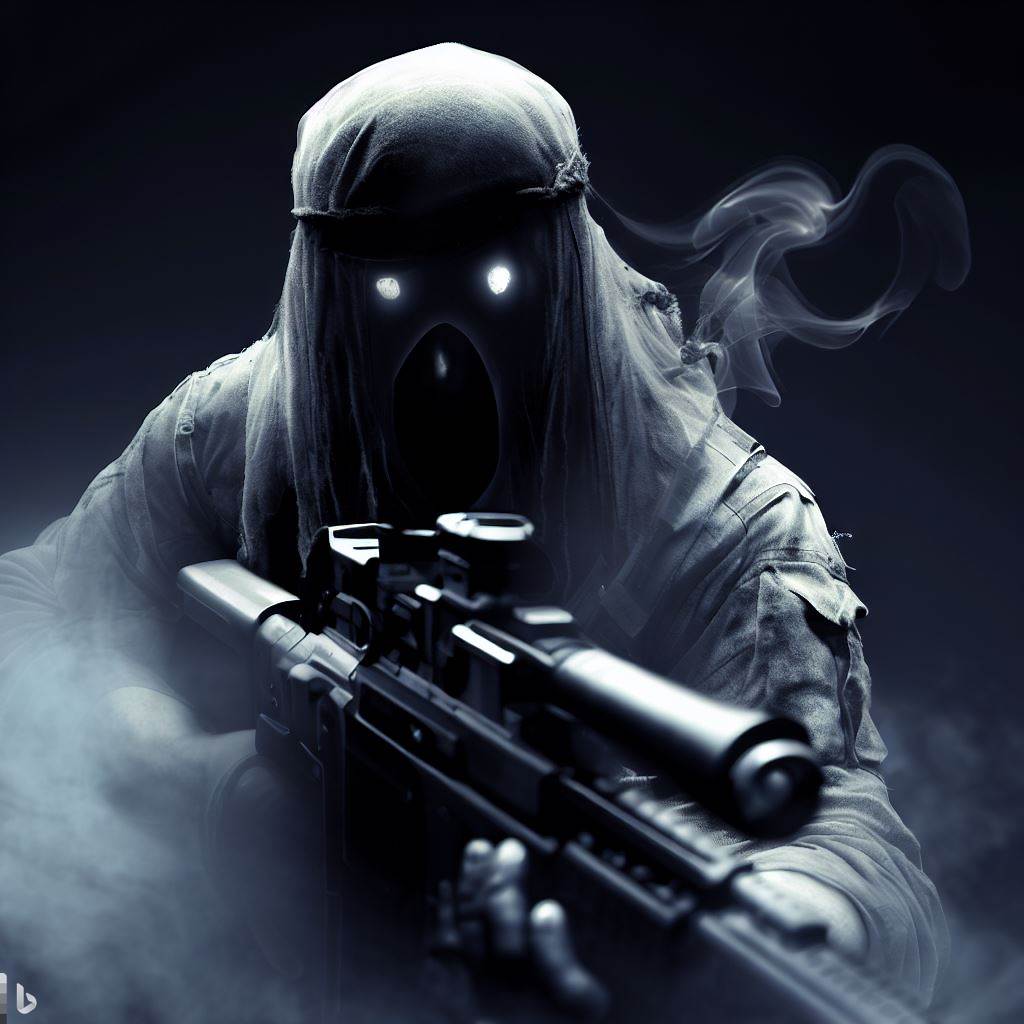 Ghost Sniper - AI Stock Photo