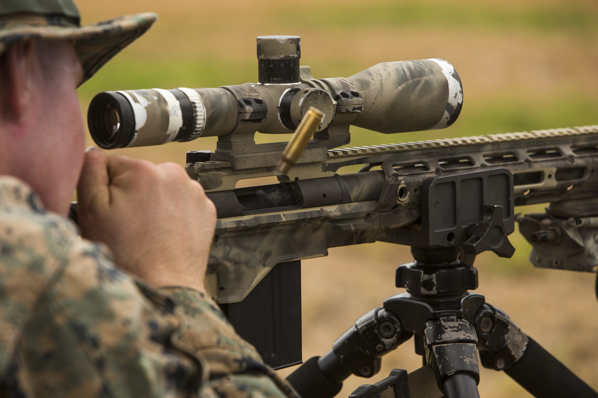 Marine Sniper Stock Photo