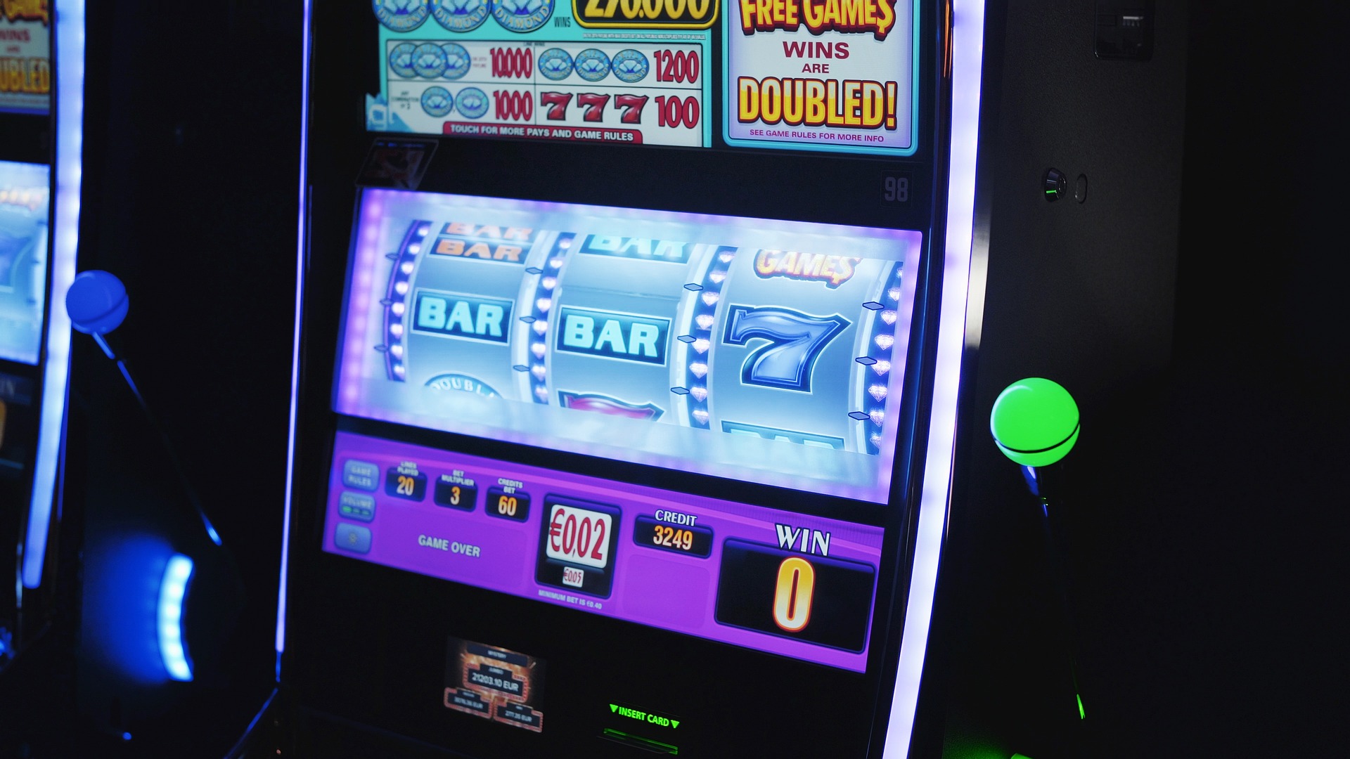 Slot Machine Stock Photo
