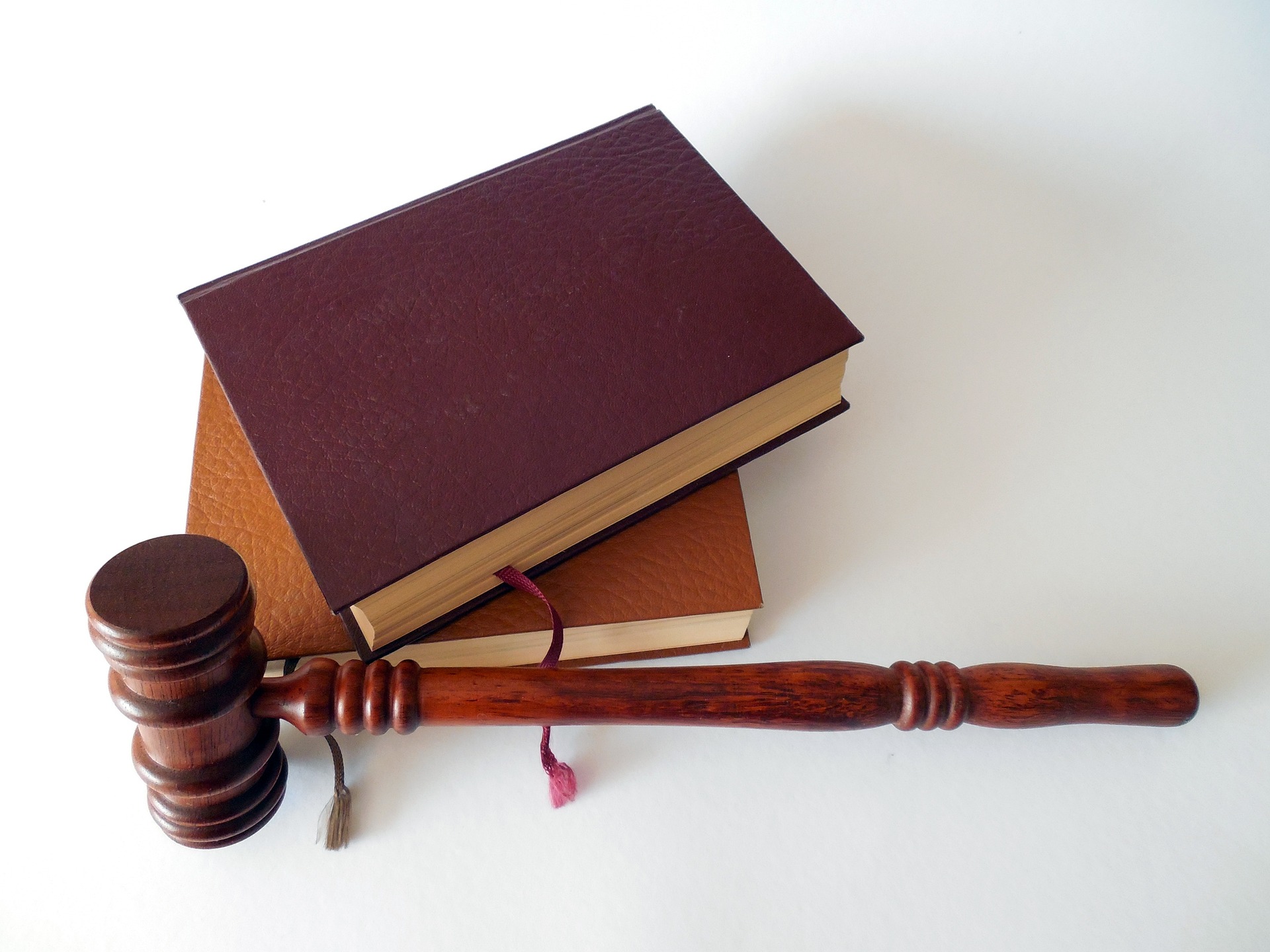 Judge Gavel and Book Stock Photo