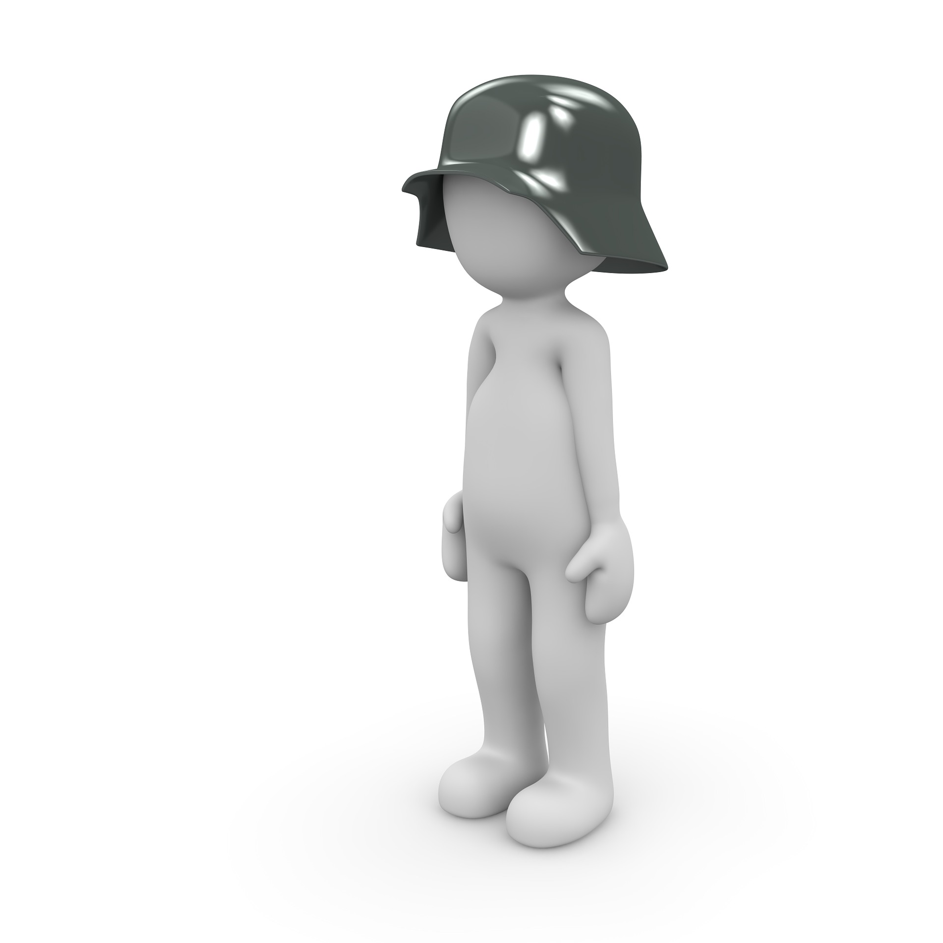 Blank Military Soldier Stock Photo