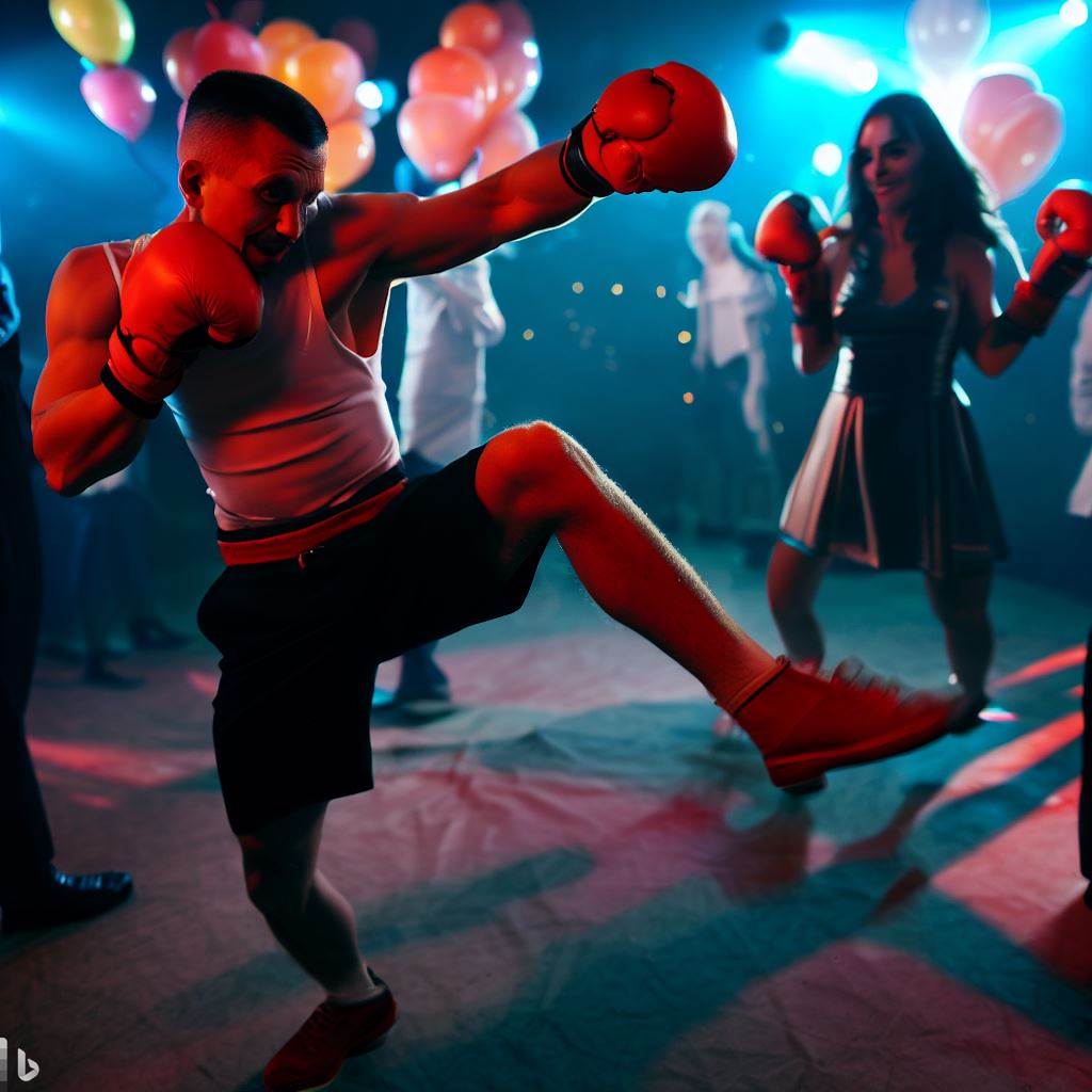 Party Fight - AI Stock Photo