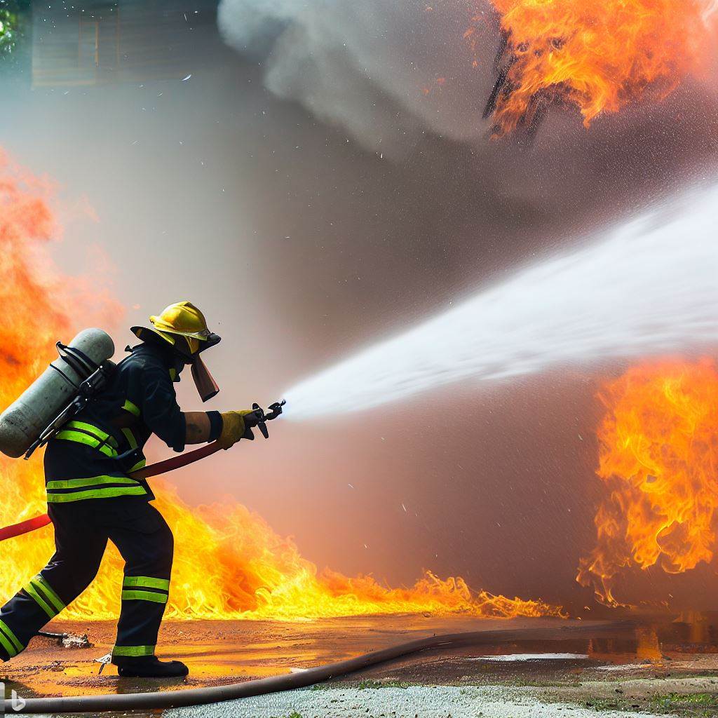 Fireman - AI Stock Photo