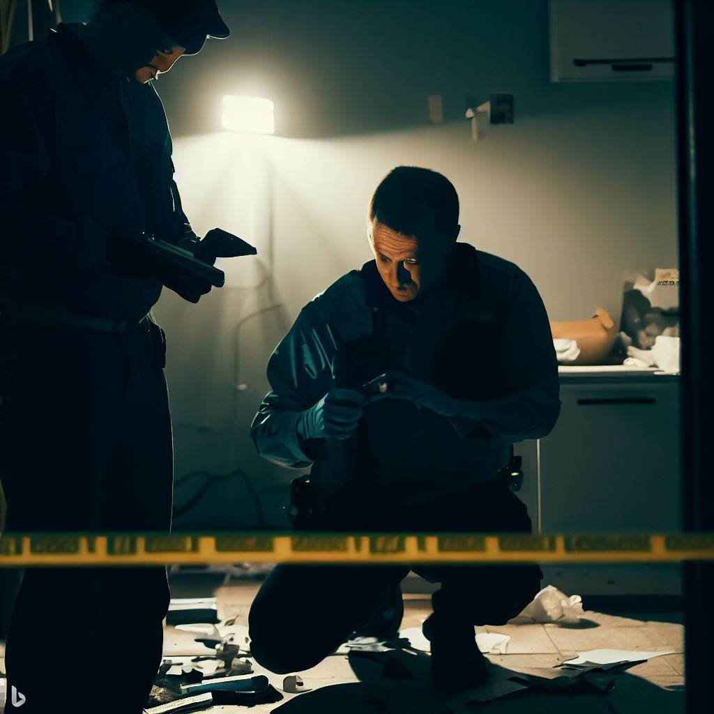 Police Investigation - AI Stock Photo