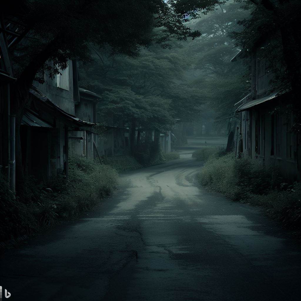 Quiet street - AI Stock Photo