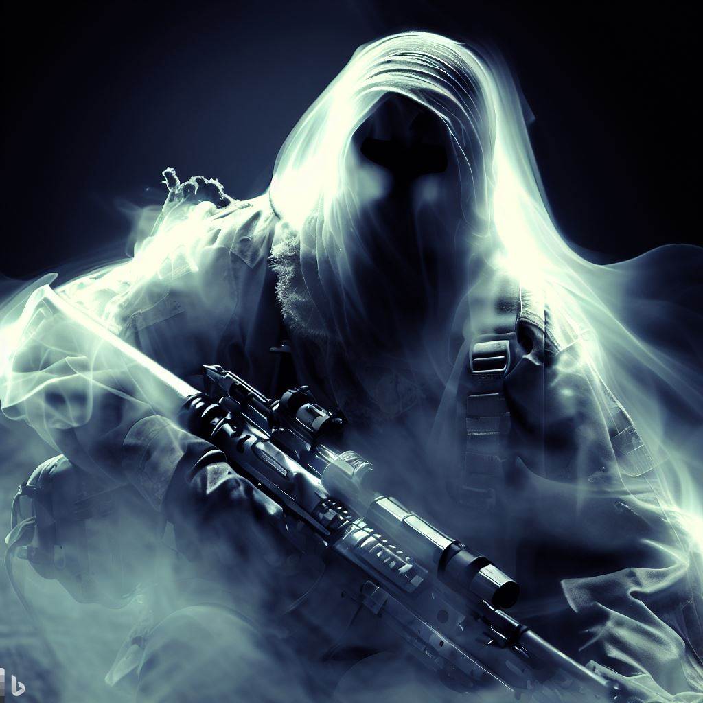Ghost Sniper - AI Stock Photo