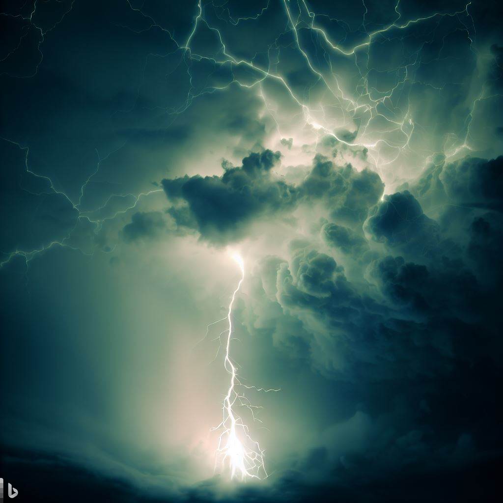 Electrical Storm - AI Stock Photo