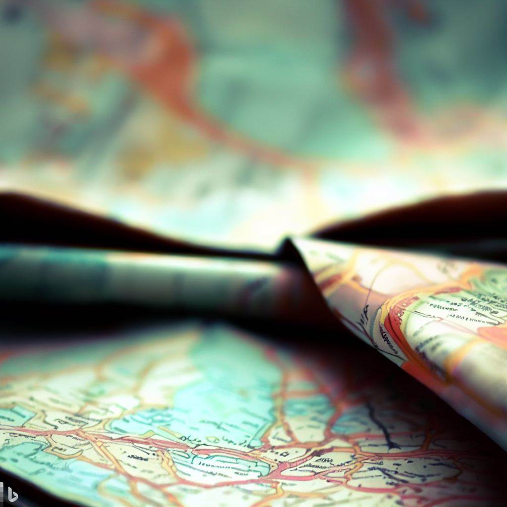 Maps - AI Stock Photo
