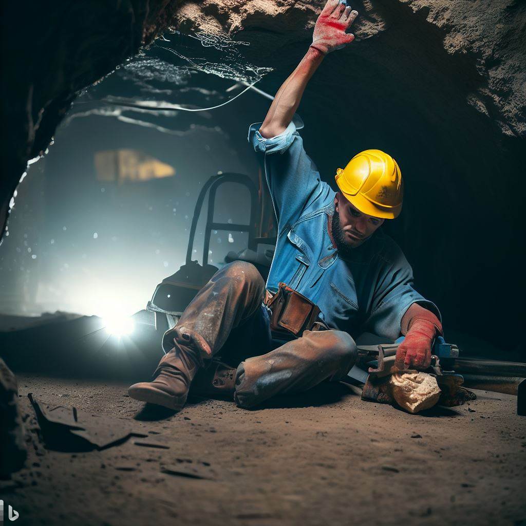 Worker Injured - AI Stock Photo