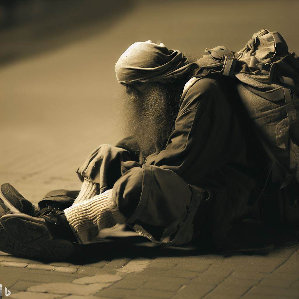 Homeless - AI Stock Photo