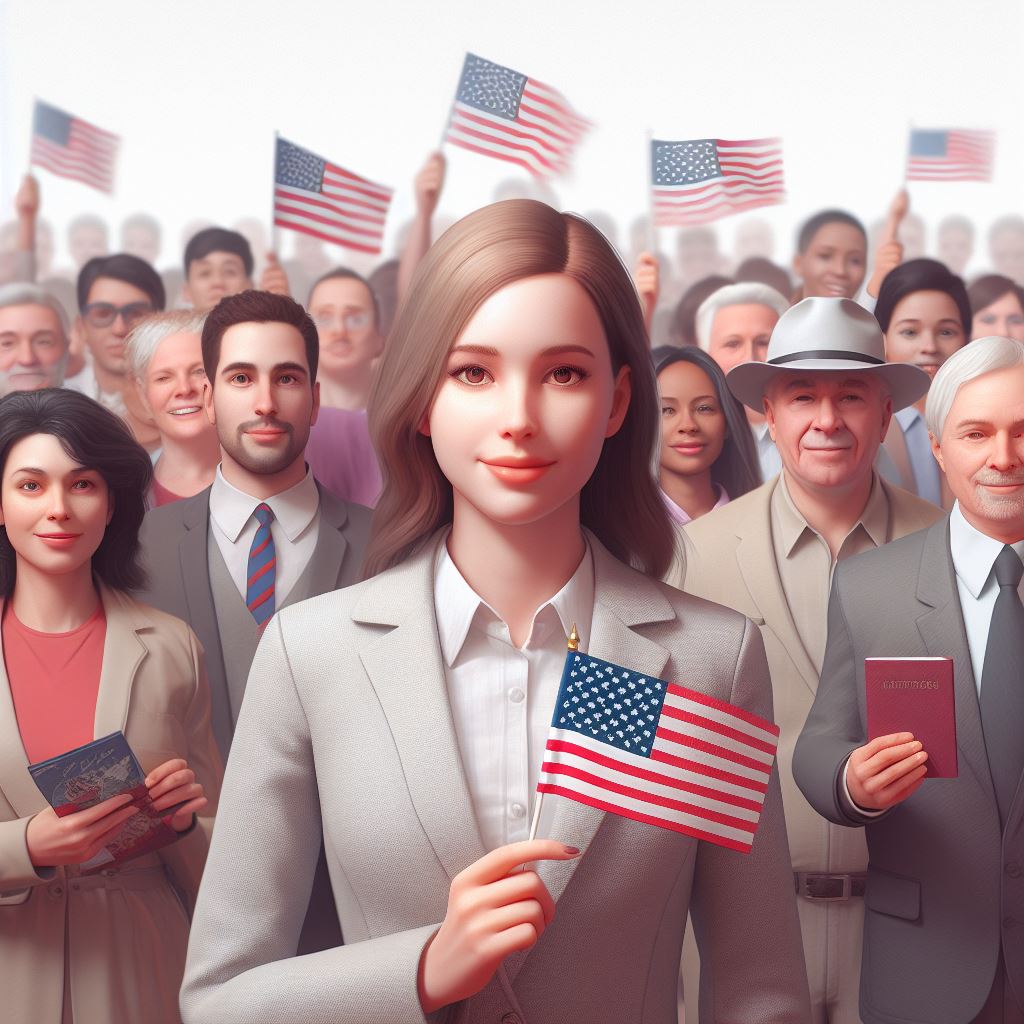 Americans - AI Stock Photo