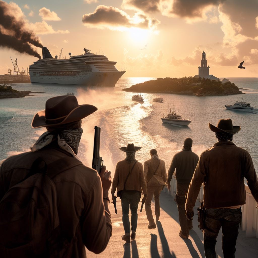 Bermuda Bandits - AI Stock Photo