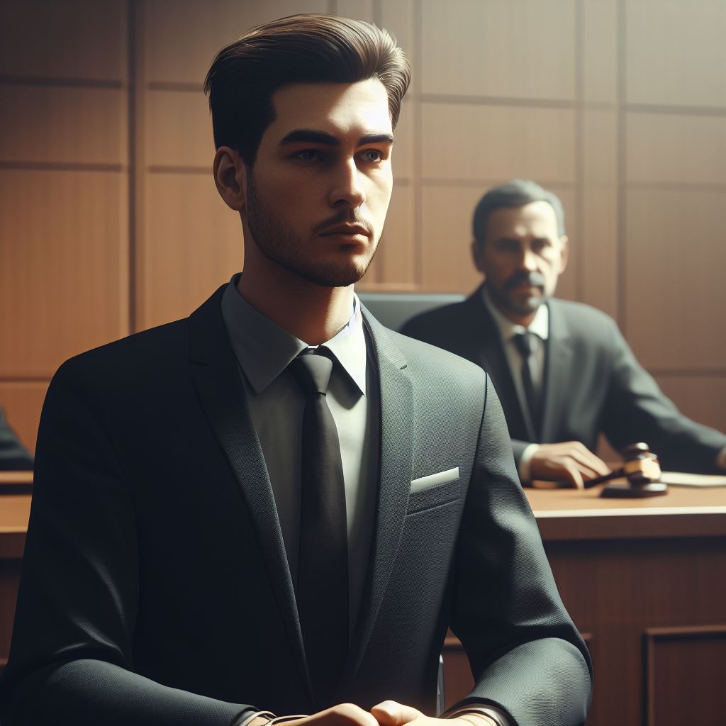 Court Trial Judge - AI Stock Photo