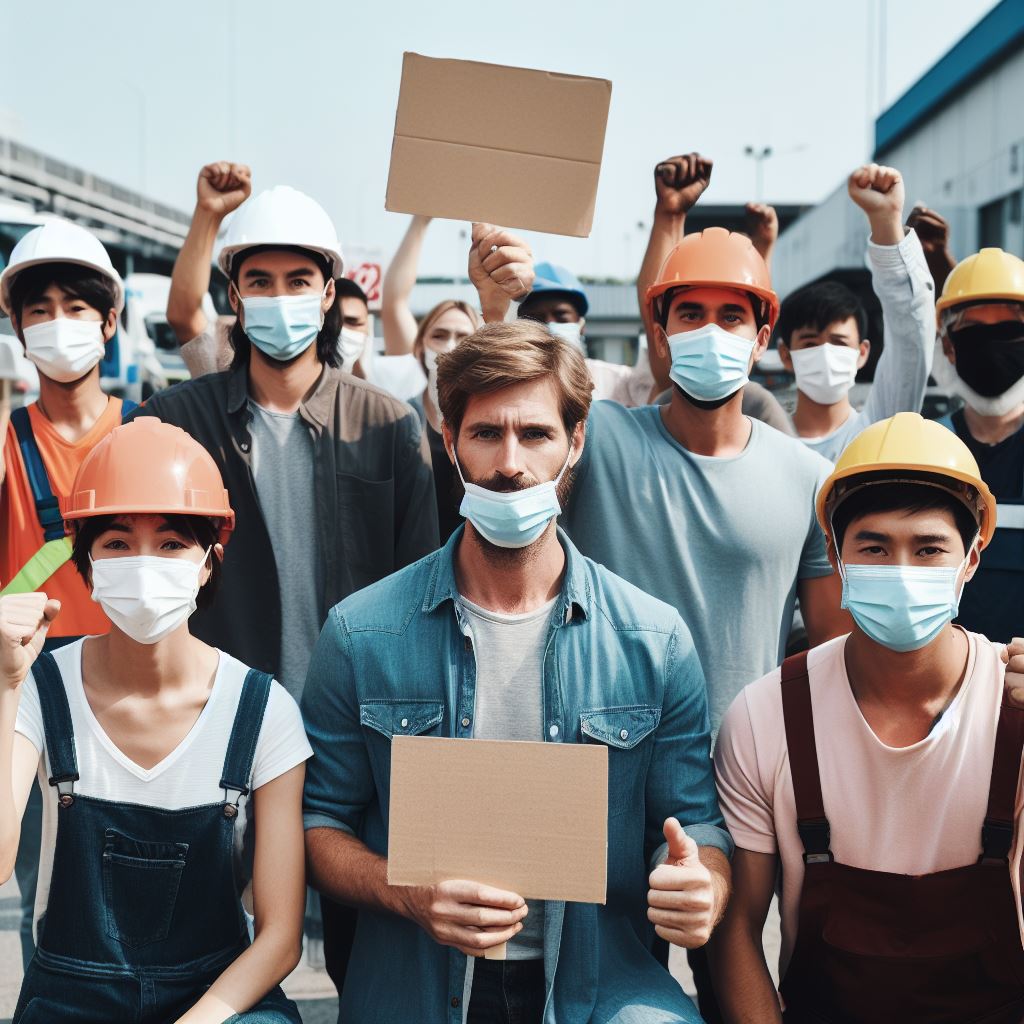 Union Protest - AI Stock Photo
