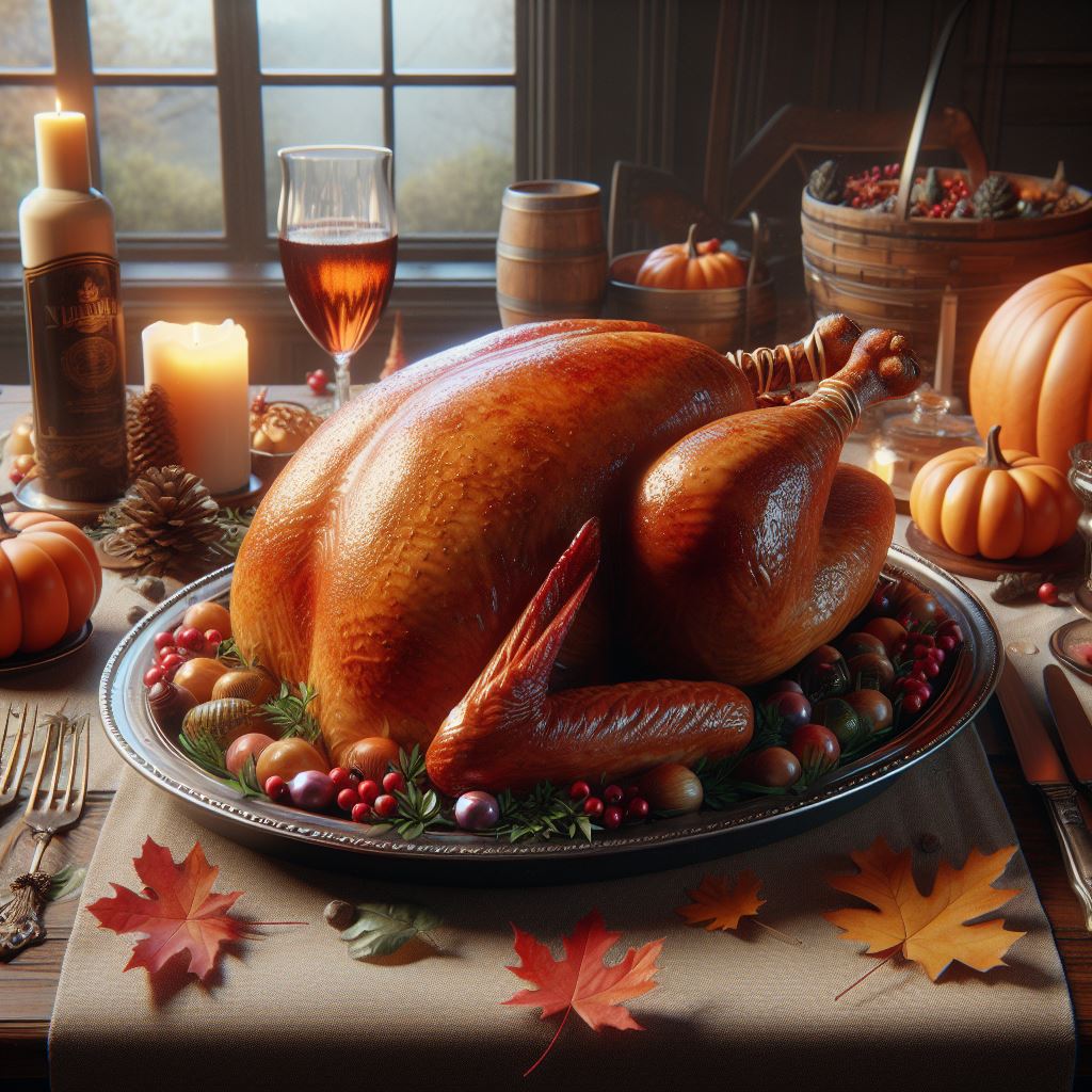 Thanksgiving Turkey - AI Stock Photo