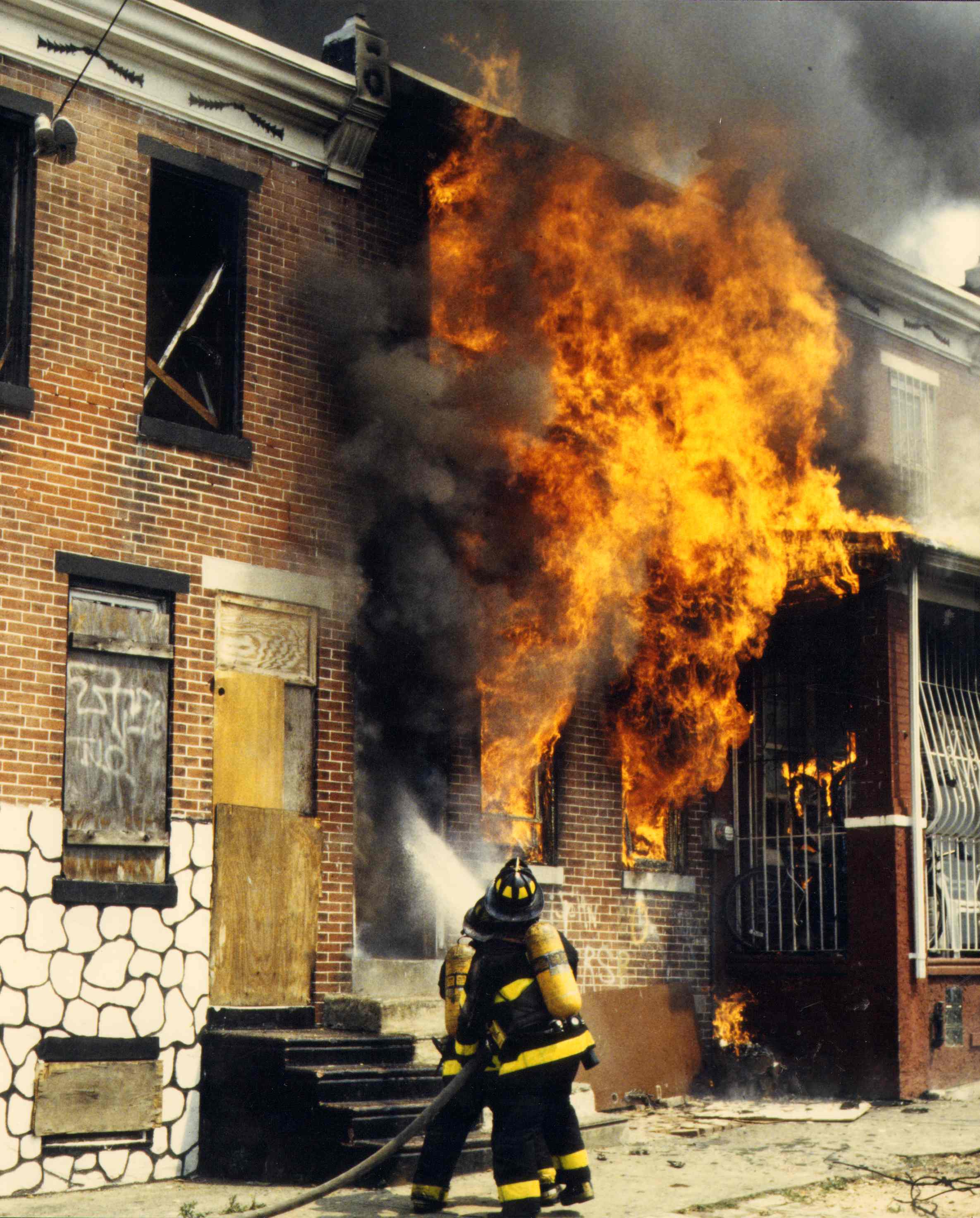 Fire at 1442 Rose Street, Camden — Camden Courier-Post, July 15, 1995