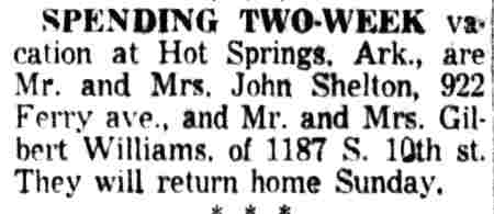 Camden Courier-Post, October 7, 1953 — Gilbert Williams of 1187 S. 10th St.