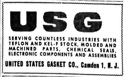 United States Gasket Co. advertisement, August 1957
