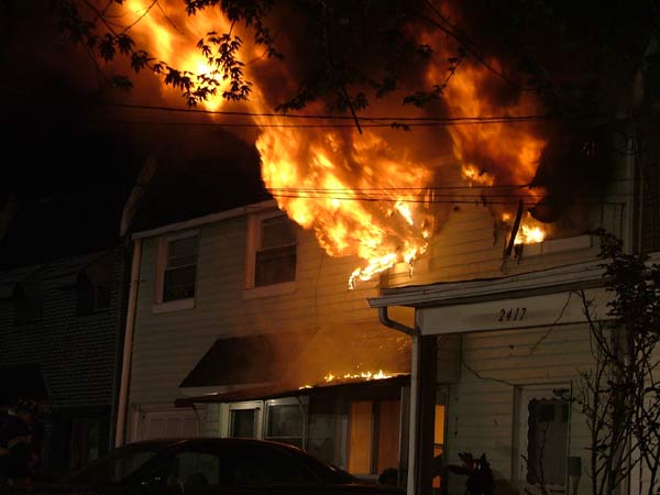 2419 Arnold Street fire, April 20, 2005