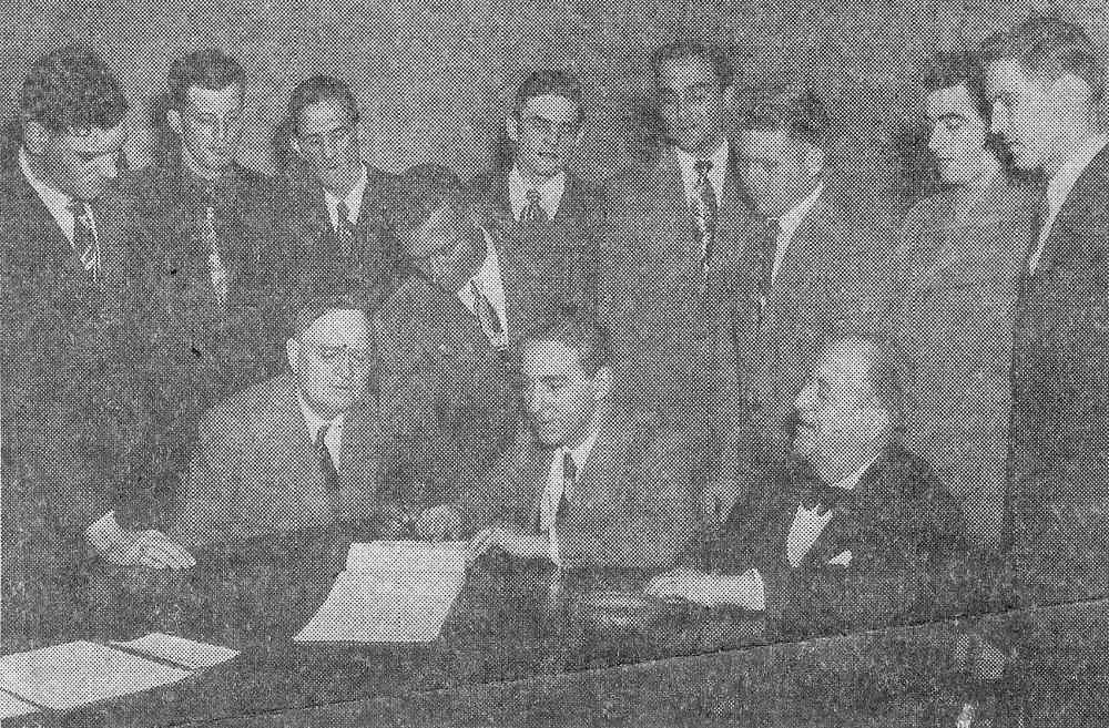 New officers sworn in, Camden Police Department, January 18, 1949