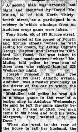 2 Held in Theft of Craps Winnings — Camden Courier-Post, August 14, 1936