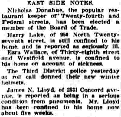 East Side Notes — Camden Post-Telegram, November 3, 1906