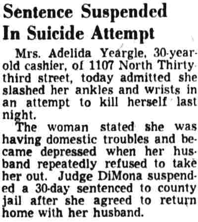 Sentence Suspended In Suicide Attempt — Camden Courier-Post, September 17, 1948