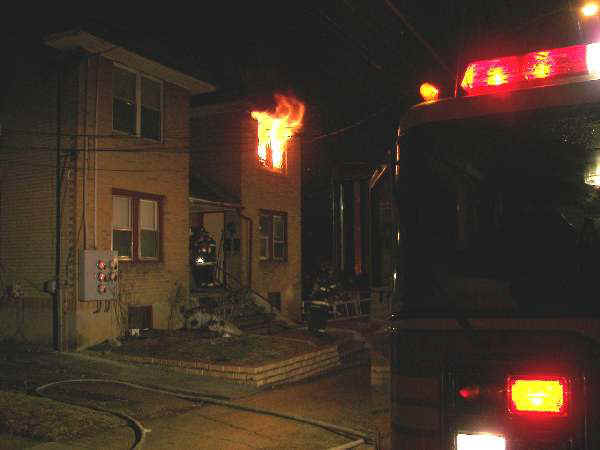 Fire at 139 North 36th Street, March 22, 2007, photo 1