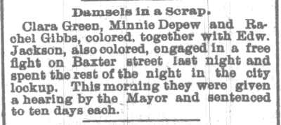 Damsels in a Scrap, Camden Post, August 4, 1896