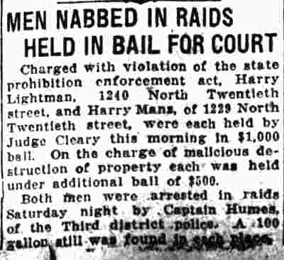 Men Nabbed in Raids Held in Bail for Court — Camden Courier-Post, February 11, 1927