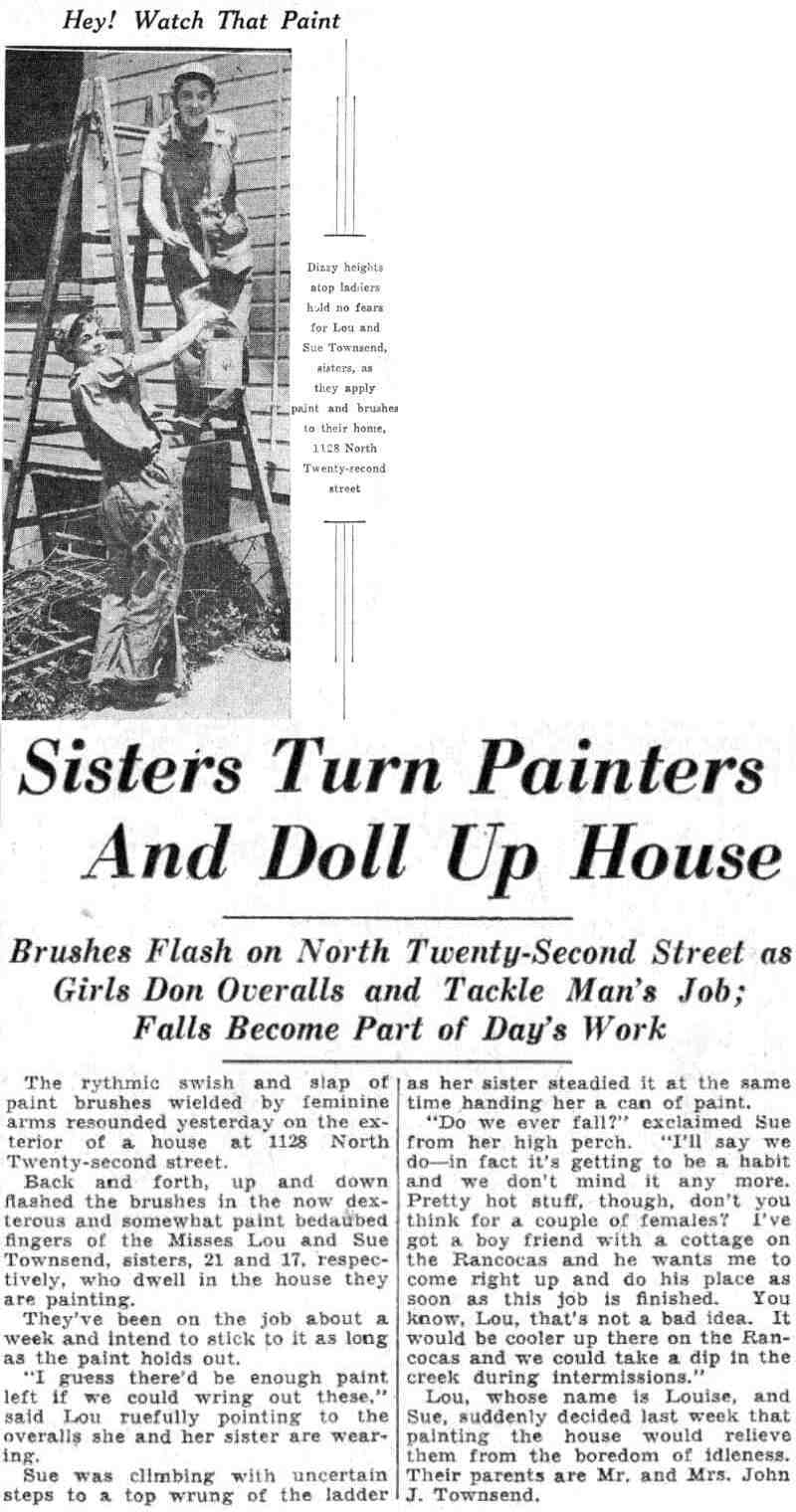 Hey! Watch That Paint — Camden Courier-Post, June 3, 1932