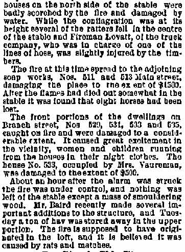 Philadelphia Inquirer, April 14, 1887 — A Night Alarm, page 2