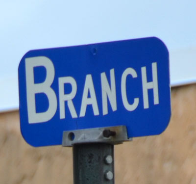 Street sign at Broadway and Branch Street, Camden, NJ