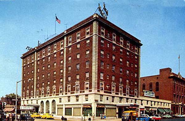 Walt Whitman Hotel, 200 North Broadway, 1950s postcard