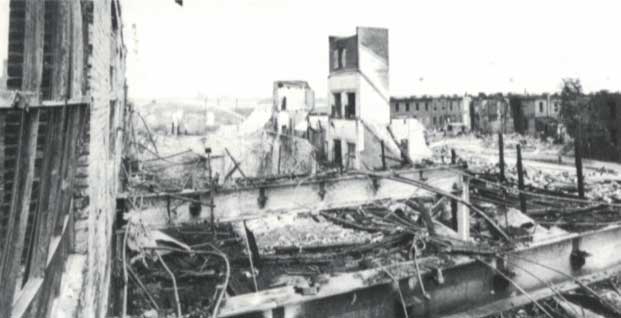 Poet's Row fire ruins, 1972, additional view