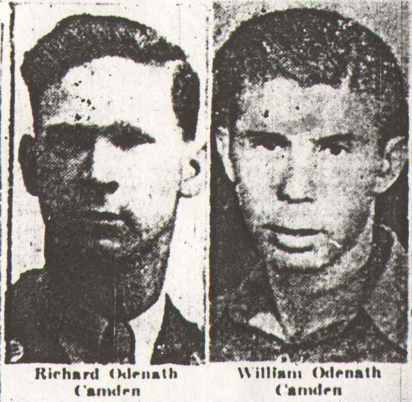 Richard Odenath and William Odenath of 208 Byron Street, Camden