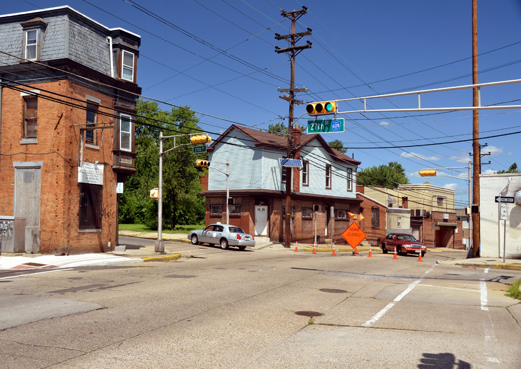 Northwest corner of River Avenue and North 27th Street, August 22, 2011