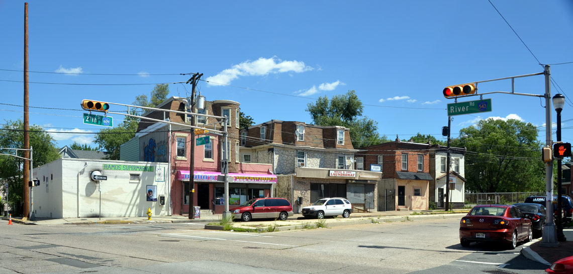 Northeast corner of River Avenue and North 27th Street, August 22, 2011
