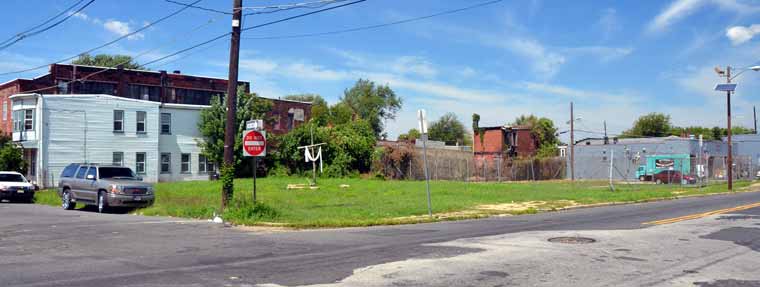 Northwest corner of Broadway and Van Hook Street, August 24, 2011