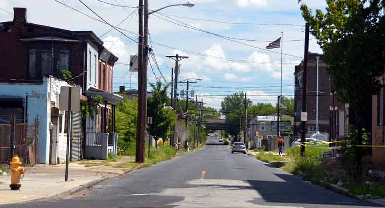 Van Hook Street east of Broadway, August 24, 2011