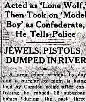 Charles Lynch newspaper clipping, Camden Courier-Post, January 24, 1938