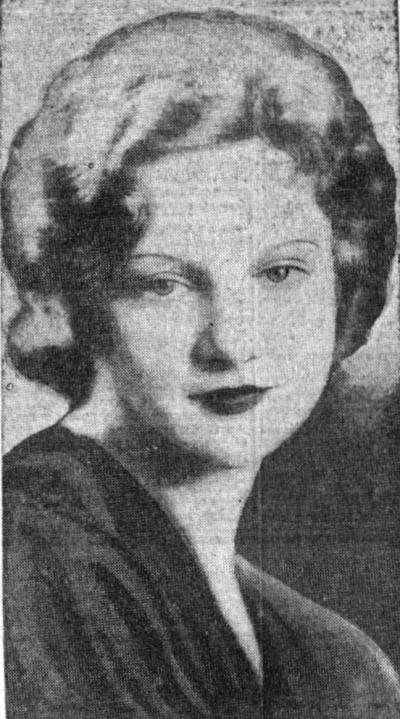 Elizabeth Glenville, bride portrait, 1932
