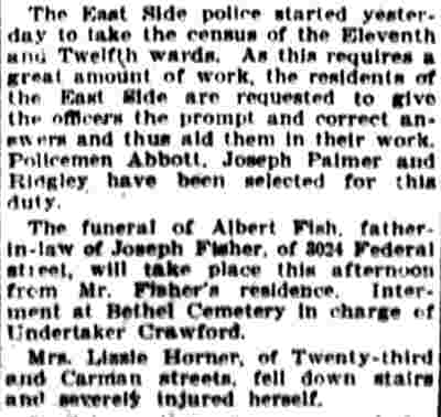 2304 Carman Street, Camden Post-Telegram, November 3, 1906