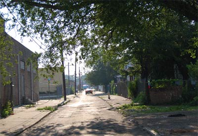 Carman Street looking east from South 24th Street, 2006